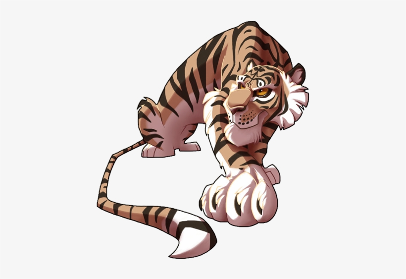 Tiger Tattoos Clipart Golf - Character Design Tiger, transparent png download