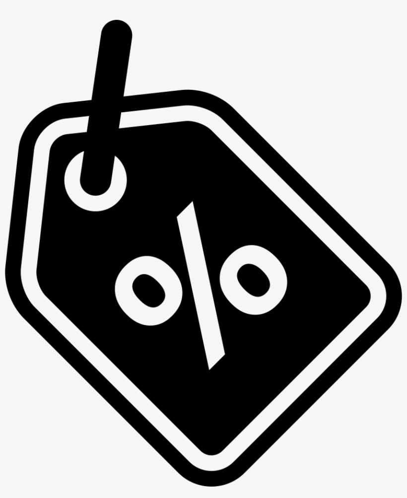 Discount Label Interface Commercial Symbol With Percentage - Discount Symbol, transparent png download