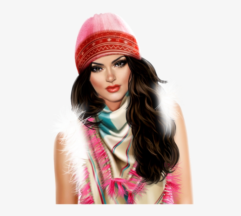 Клипарт «девушки 3d» - Beanie, transparent png download