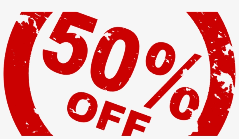 50 Off Discount Png - 50 Off Sign, transparent png download