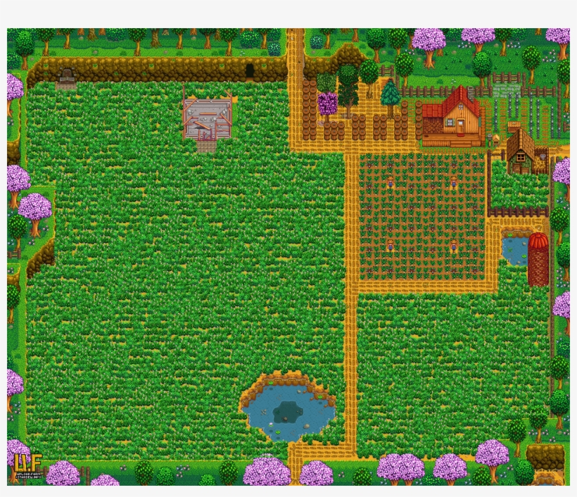 Download Farm Plan In Spring Stardew Valley Multiplayer Cabins