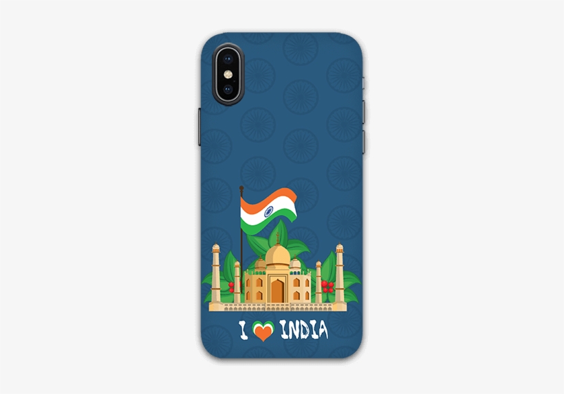 Ilove India With Taj Mahal Iphone X Mobile Case - Mobile Phone Case, transparent png download