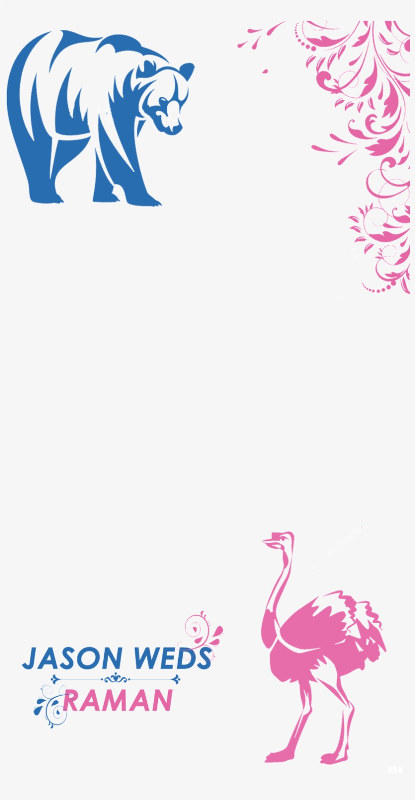 Bold, Playful, Wedding Web Design For A Company In - Decal Bear Figure Car Window Jet Ski (30 X 28,2 In., transparent png download