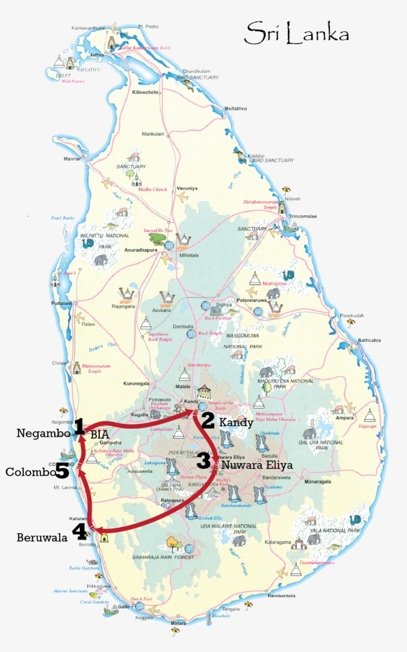 Sri Lanka Map, transparent png download