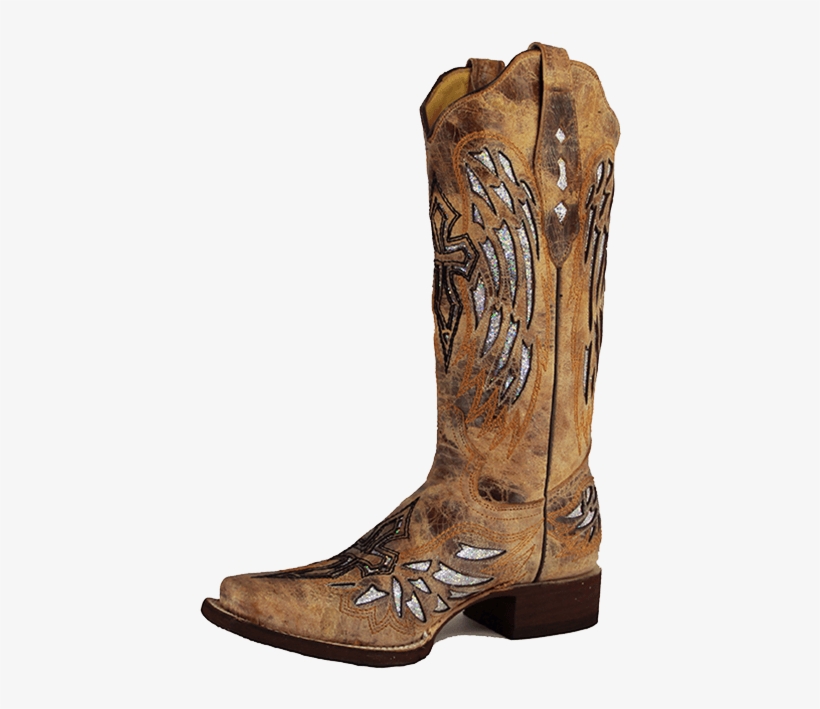 Cowboy Boots Png - Cowtown Boots Cowtown Ladies Glitter Wings Cowgirl, transparent png download