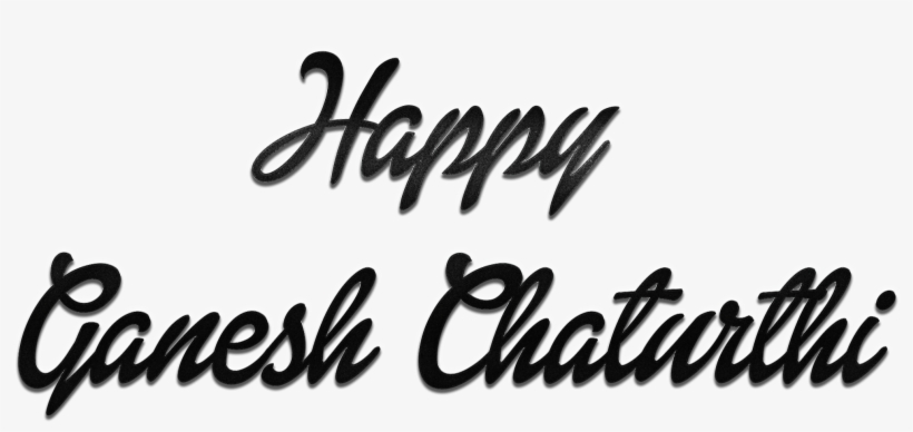 Happy Ganesh Chaturthi Logo, transparent png download