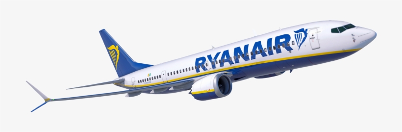 The High Density Seating Design Of An All Economy Class - Plane Ryan Air Png, transparent png download