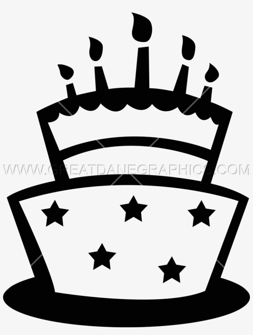 Birthday Cake - Transparent Birthday Cake Silhouette, transparent png download