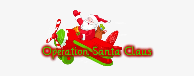 Santa And Plane, transparent png download