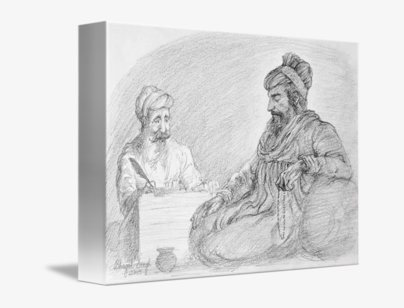 Creation Of Adi Granth Sketch Print Ready Stage 2 By - Sketch, transparent png download