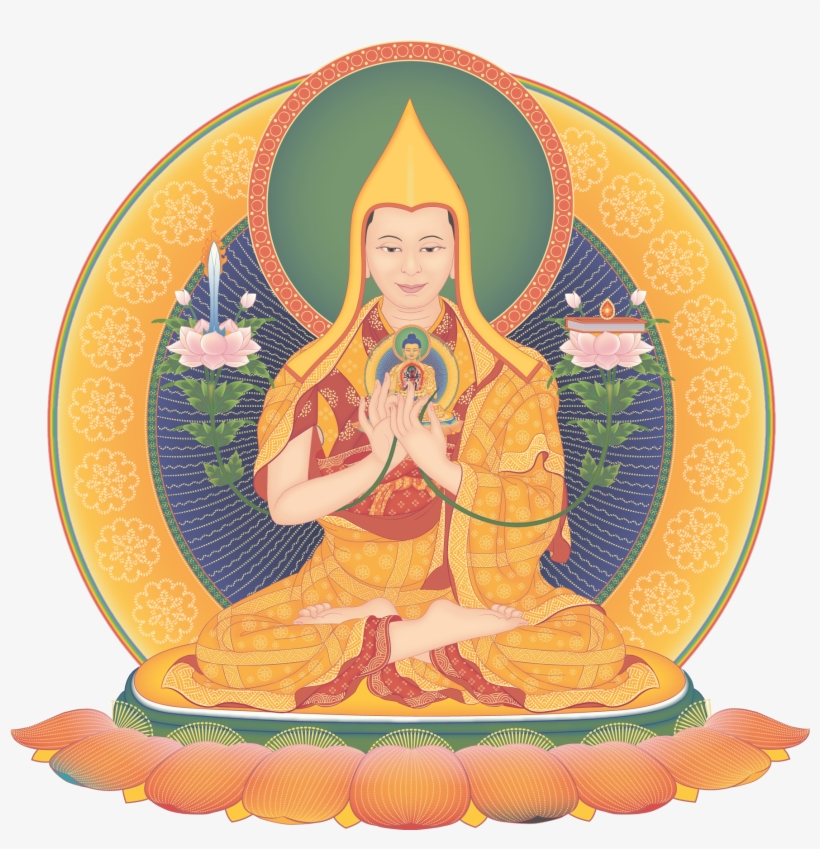 Guru Sumati Buddha Heruka - Tsong Kha Pa, transparent png download