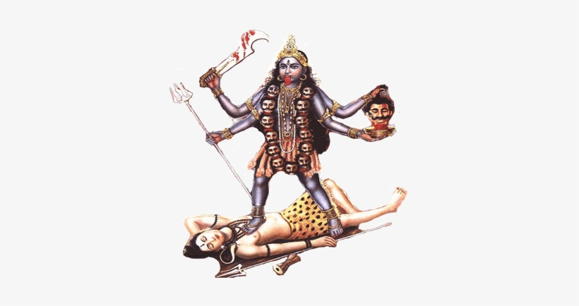 Maa Kali, Maa Kali Standing On Shiva - Maa Kali Photo Png, transparent png download