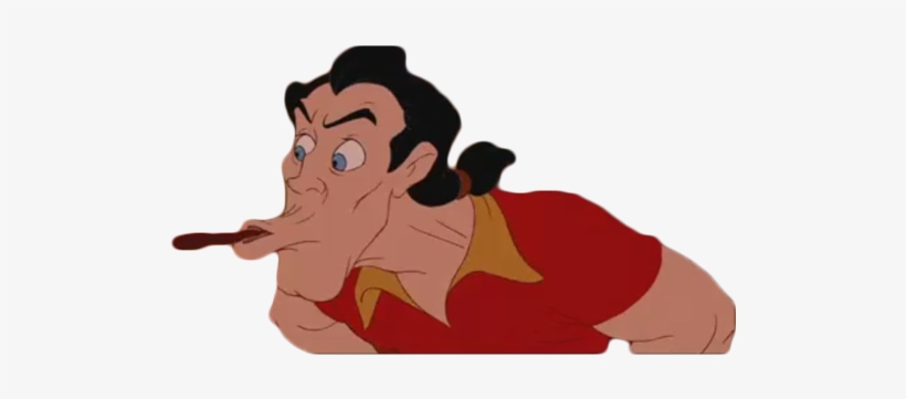 Belle Face Facial Expression Cartoon Nose Man Mammal - Gaston Transparent, transparent png download