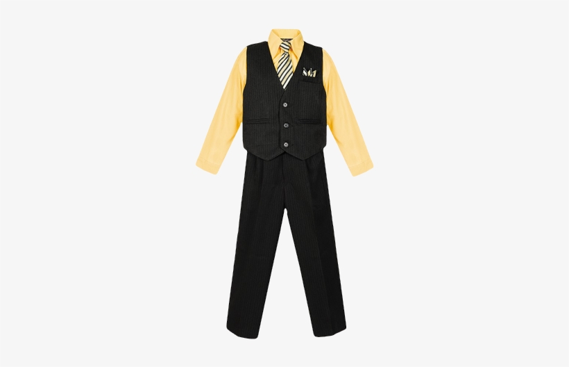 Formal Boys Pinstripe Vest Suit - Pin Stripes, transparent png download
