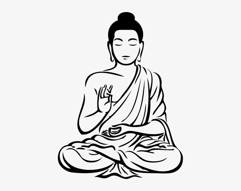 Jpg Buddha Tee Pinterest Sketches - Buddha Clipart, transparent png download