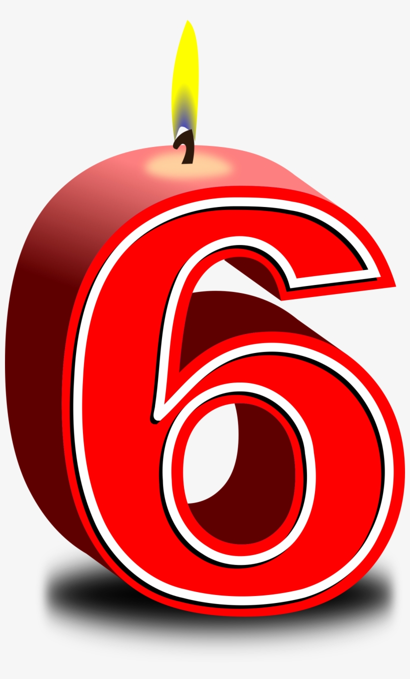 Birthday Years Hd Transparentpng - Birthday Candle 6 Png, transparent png download