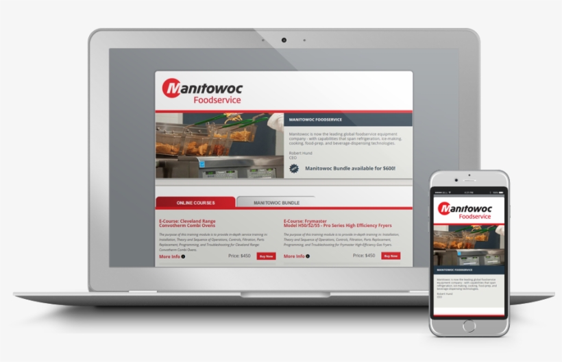 Ignitor Labs Responsive E-learning Portal For Manitowoc - Website, transparent png download