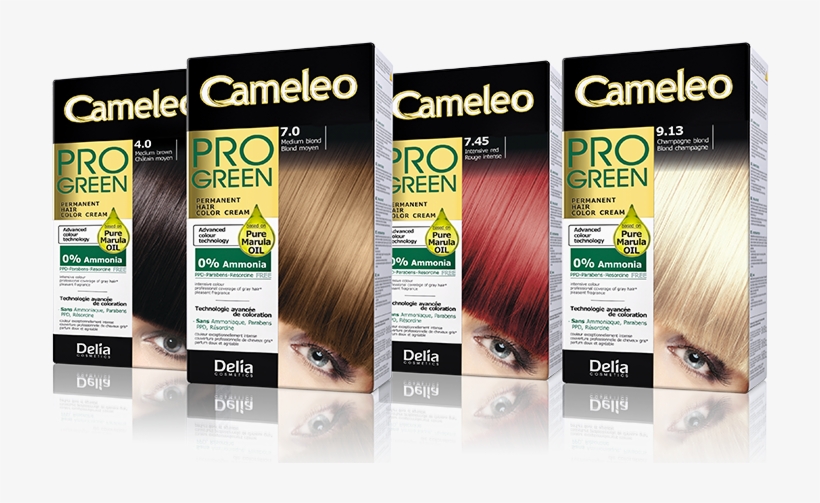 Cameleo Pro Green Hair Colour - Delia Cosmetics, transparent png download