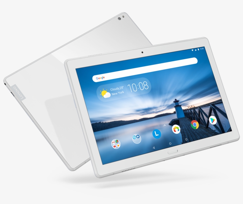 Lenovo Tab P10 In Sparkling White - Lenovo Tab P10, transparent png download