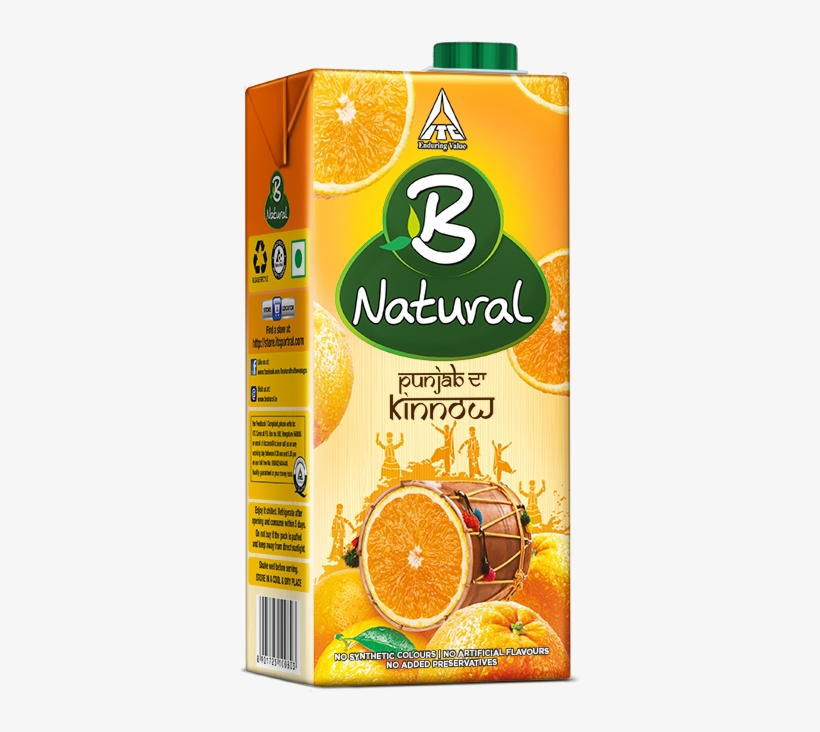 B Natural Kinnow Pack - B Natural Juice Price, transparent png download