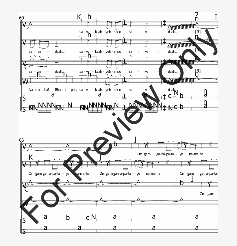 Ganesh Mantra Thumbnail - Music Sheet For Living Waters Keith And Kristyn Getty, transparent png download