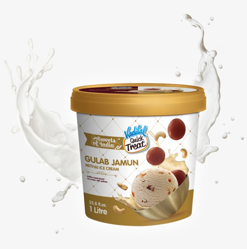 Vadilal Gulab Jamun Ice Cream, transparent png download