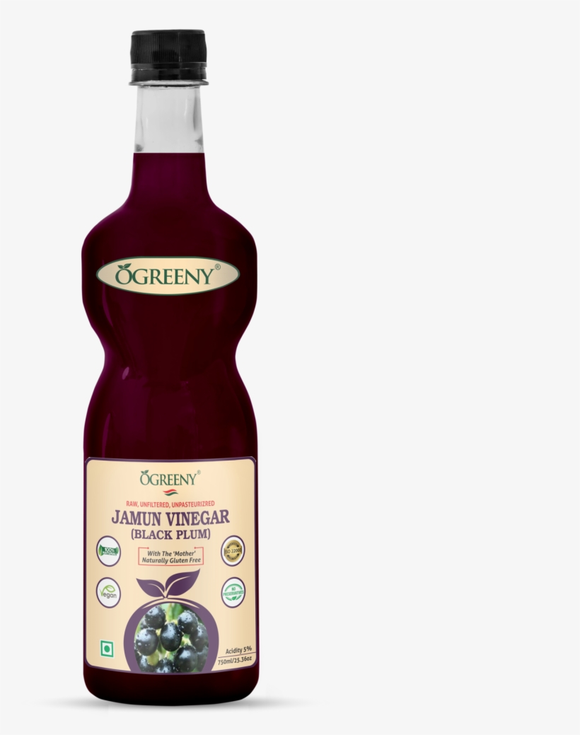 Ogreeny Jamun Vinegar - Ogreeny Apple Cider Vinegar With Natural Honey, transparent png download