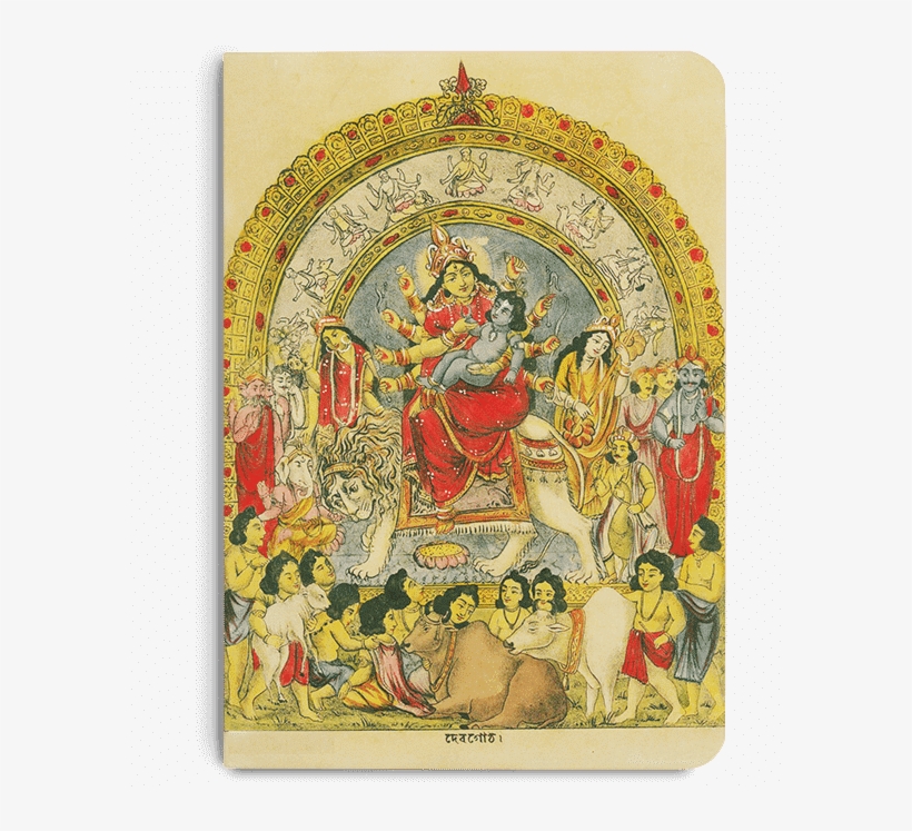 Dailyobjects Goddess Durga With Baby Krishna A5 Notebook - Krishna, transparent png download