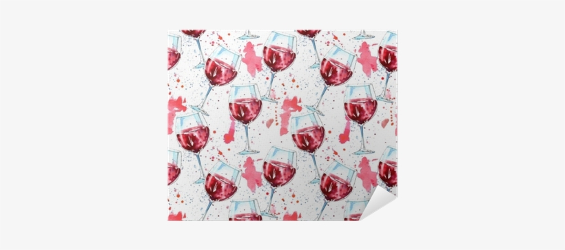 Seamless Pattern Of A Glass Wine And Splash - Glass Of Wine Ladies Casual Shoes Exp, transparent png download