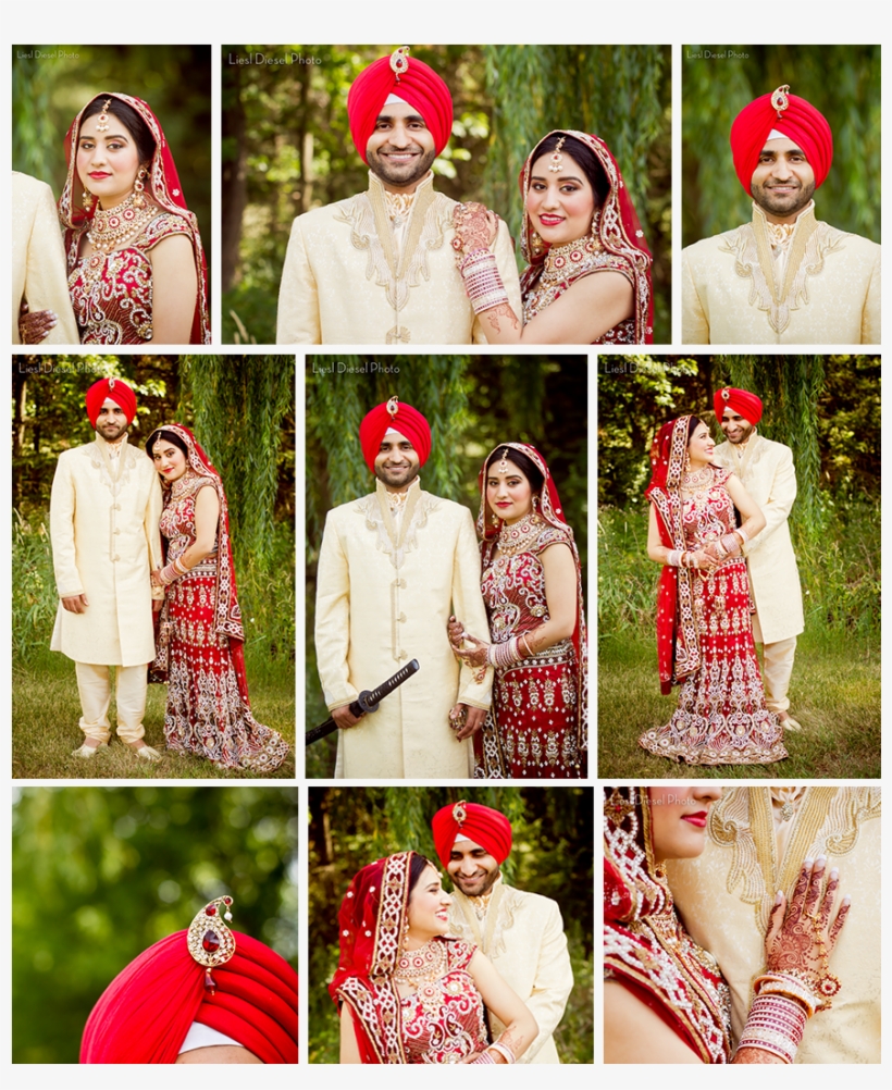 Indian Sikh Hindu Wedding Portrait - Bride, transparent png download