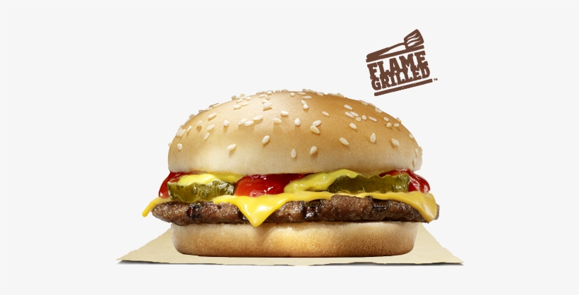 Flame Grilled Cheeseburger Burger King, transparent png download