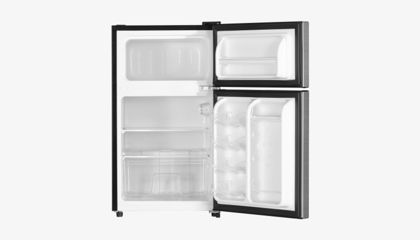 Double-door Compact Refrigerator - Refrigerator, transparent png download