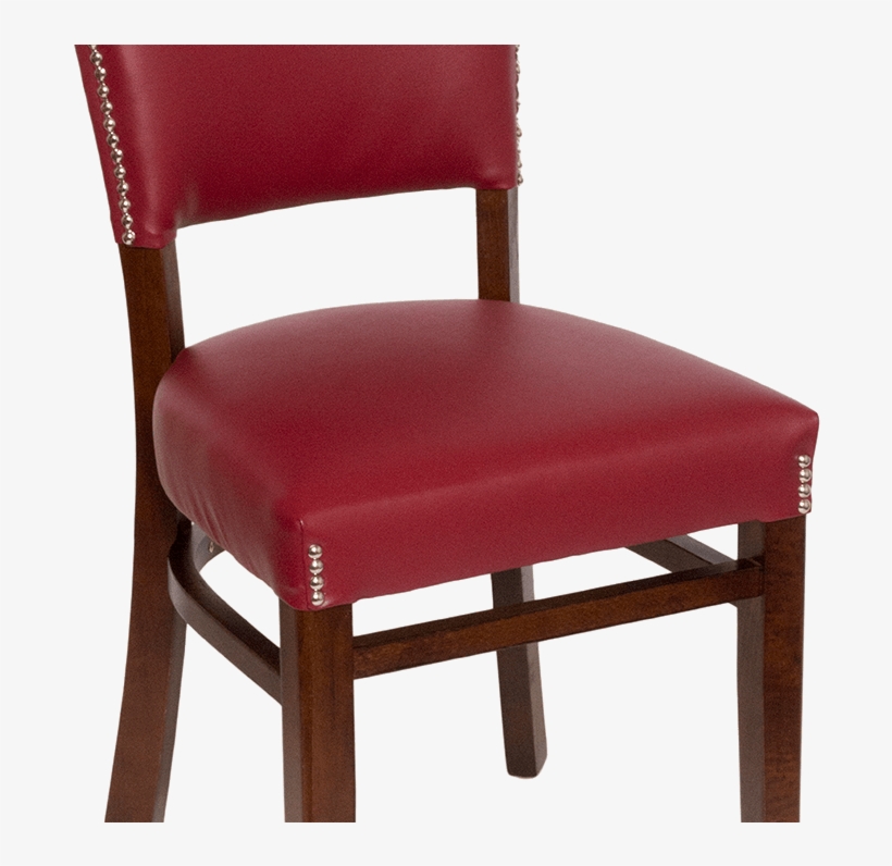Wood Upholstered Flared Pullover Back Chair - Chair, transparent png download