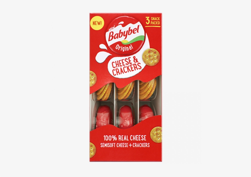 Mini Babybel Cheese & Crackers, transparent png download