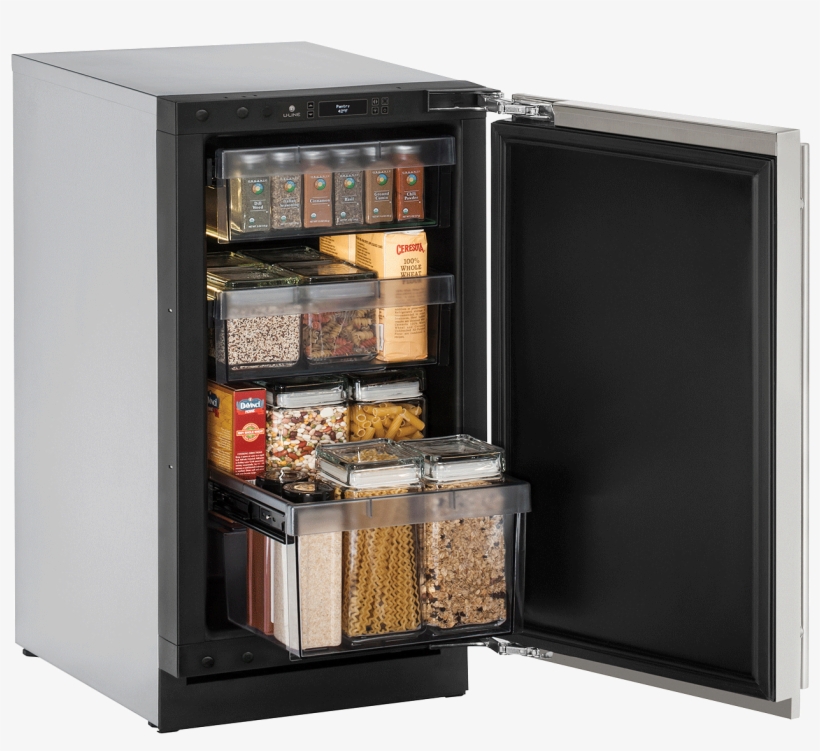 Stainless Solid - U-line 18-inch 3.4 Cu. Ft. Undercounter Refrigeration, transparent png download