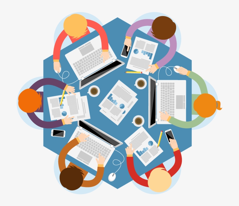 24/7 Live Chat Support Agents Livesquare - Round Table Meeting Png, transparent png download