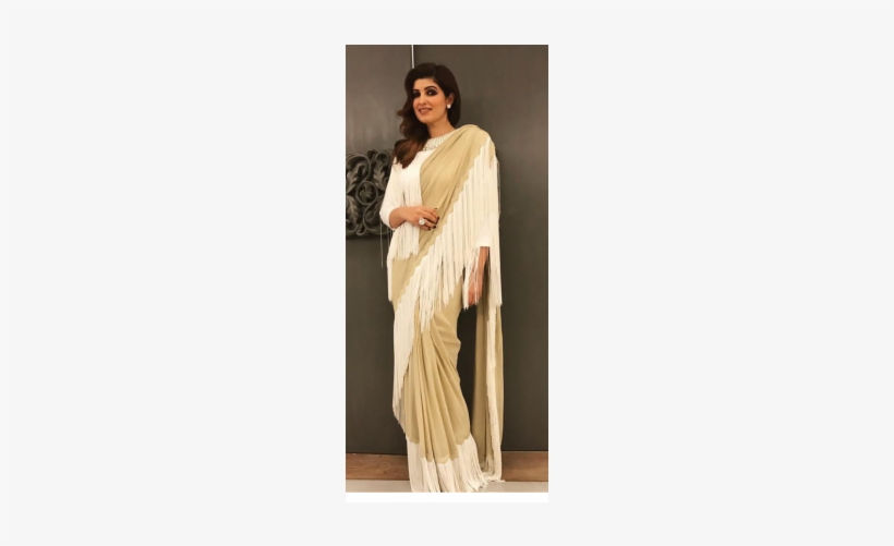 Twinkle Khanna Style Saree - Twinkle Khanna In Saree, transparent png download