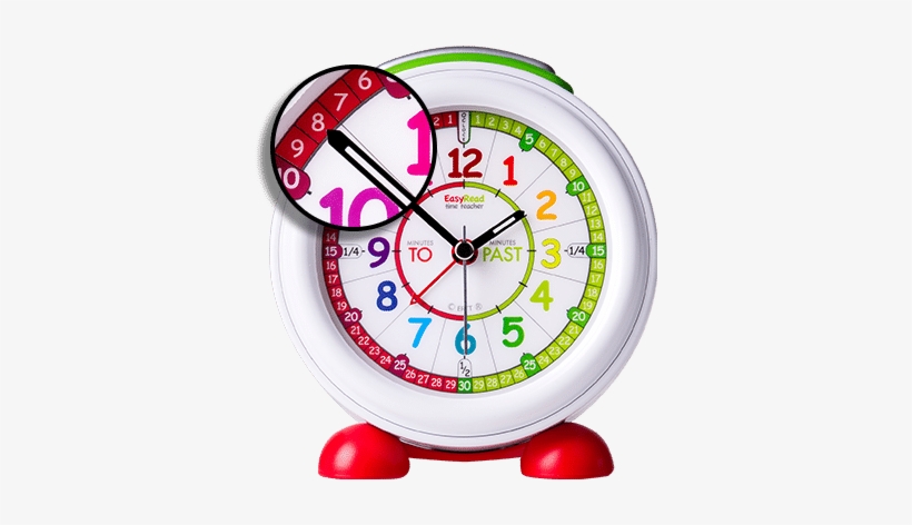 Clip Transparent Stock Easyread Clock Past To - Easyread Time Teacher Past & To Alarm Clock (rainbow), transparent png download