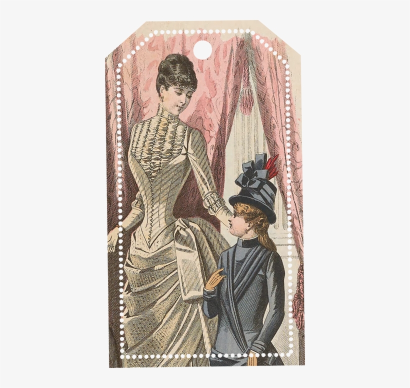 Cute Cutouts And Tags From The Above Fashion Plates, - Fashion, transparent png download