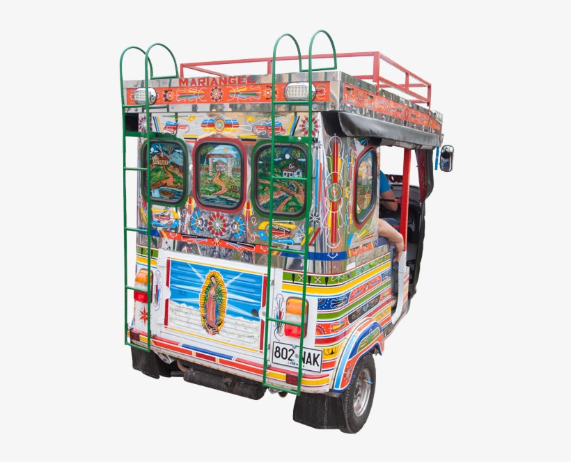 One Of The Beautifully Decorated Tuk Tuks That Run - Guatapé, transparent png download
