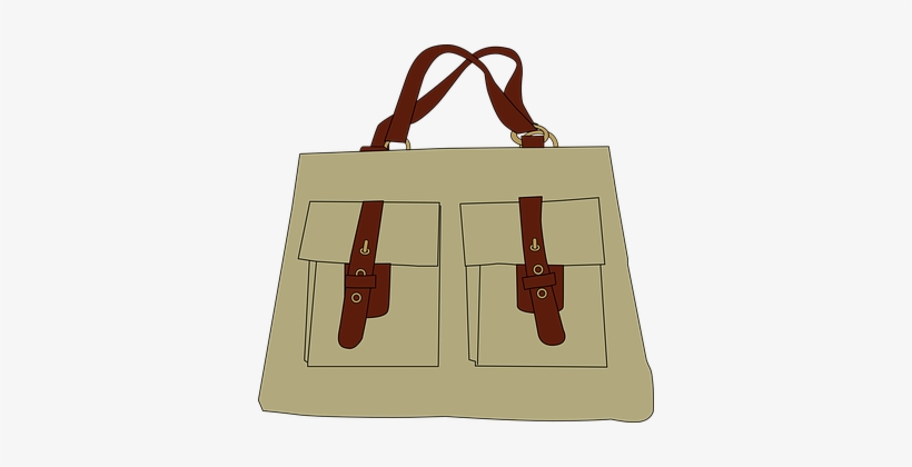 Handbag Purse Pocketbook Pouch Off White B - Bag Clip Art, transparent png download