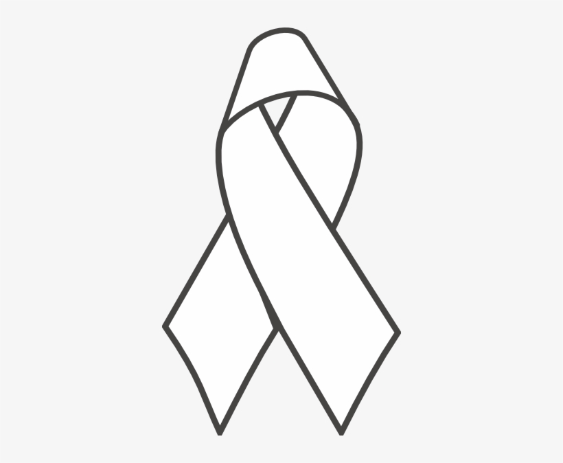 How To Set Use Breast Cancer Ribbon B&w Svg Vector, transparent png download