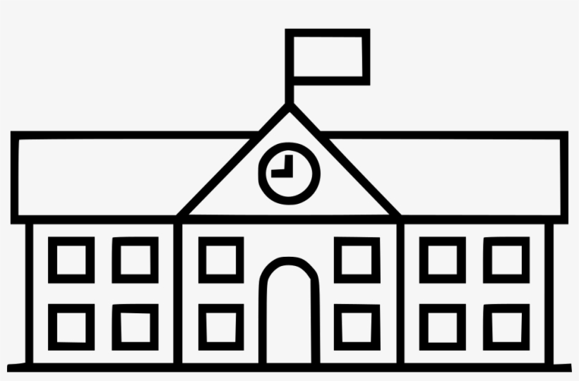 High School Comments - School Icon White Png, transparent png download