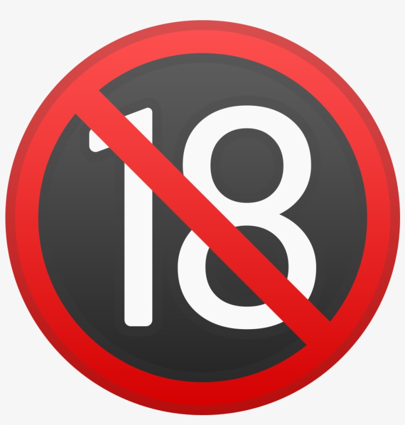 Download Svg Download Png - Prohibido 18, transparent png download