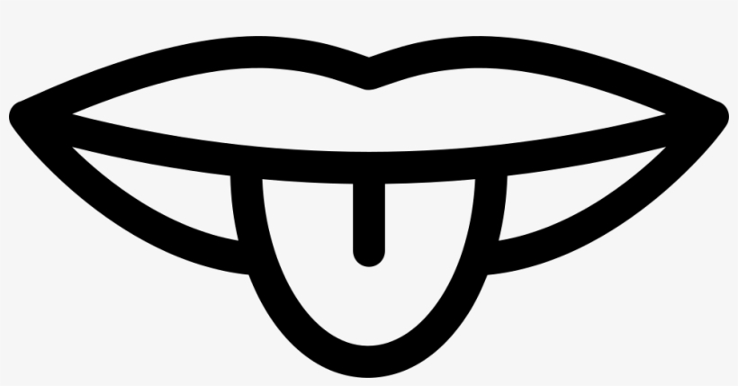 Mouth Outline Showing Off Tongue Comments - Tongue Mouth Icon Png, transparent png download