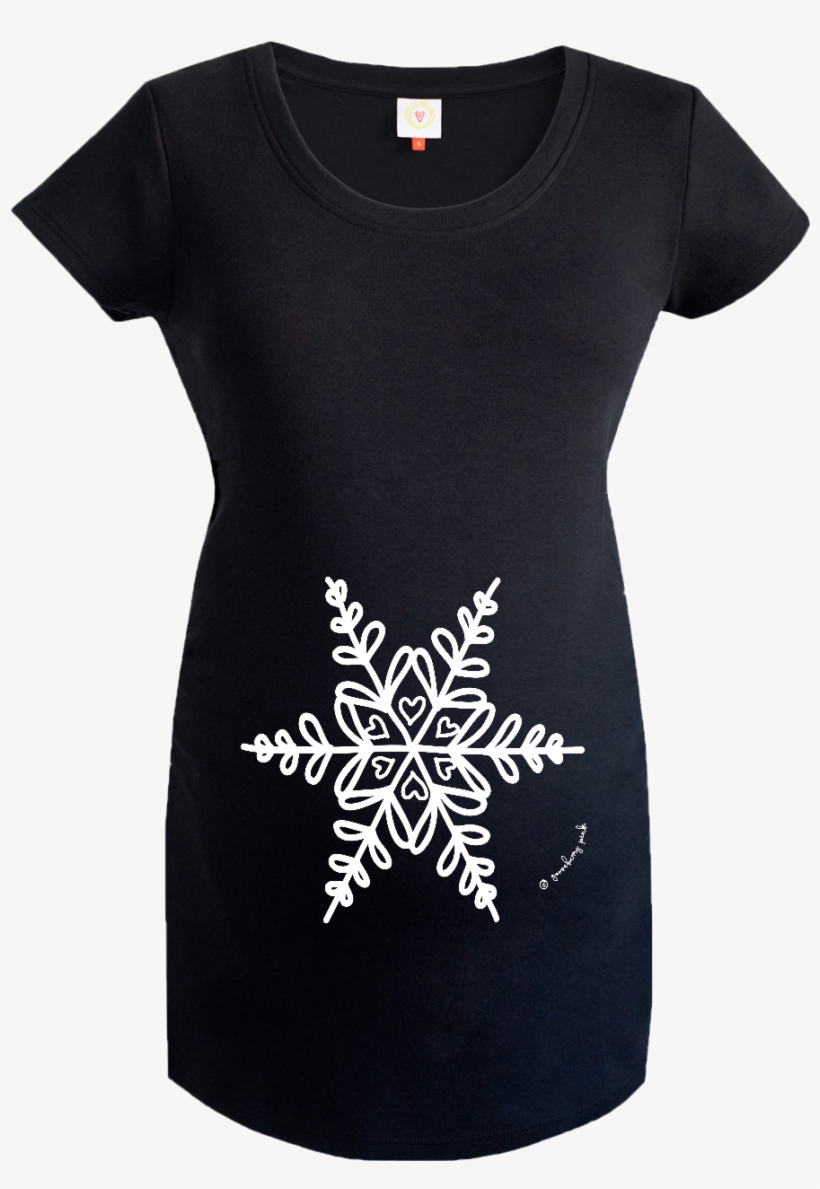 White Snowflake - Transparent Background Materinity Clothes, transparent png download