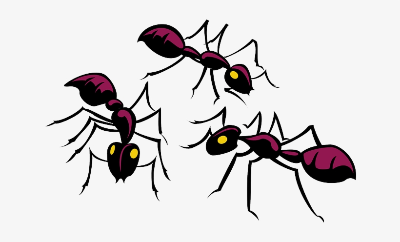 Three, Eyes, Brown, Yellow, Insects, Legs, Glowing - Ants Clipart, transparent png download