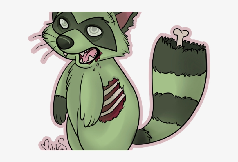 Zombie Raccoon, transparent png download