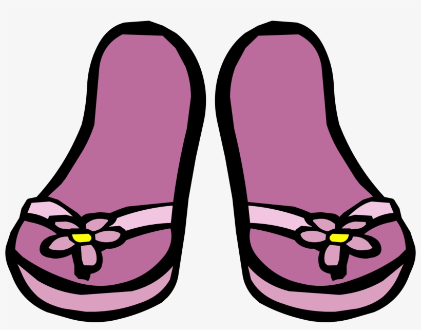 Pink Flower Sandals Icon - Magenta Flips Flops Throw Blanket, transparent png download