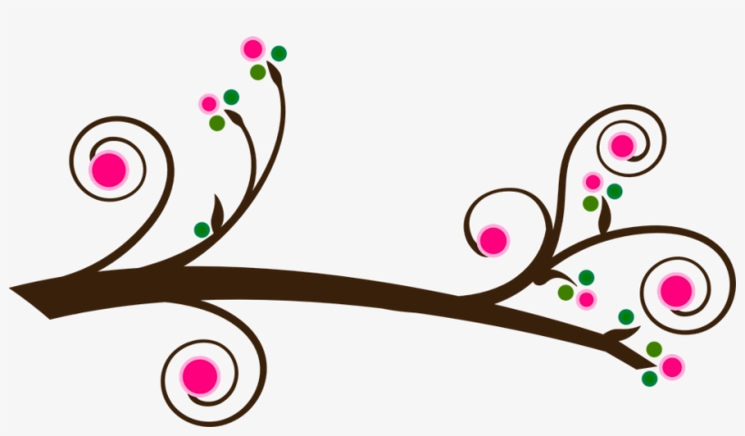 Branch Berries Ornament - Owl Tree Branch Clip Art, transparent png download